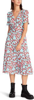 Платье миди из хлопковой вуали Strawberry Fields Betsey Johnson, цвет Beachy Blue