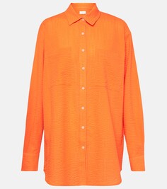 Прозрачная хлопковая рубашка mika Jade Swim, апельсин