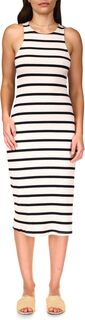 Платье Stripes For Days Midi Sanctuary, цвет Black/Muslin Stripe
