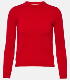 Детский укороченный свитер из смесового кашемира Extreme Cashmere, красный