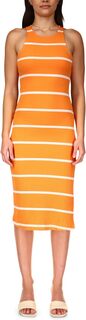 Платье Stripes For Days Midi Sanctuary, цвет Tangerine/White Stripe