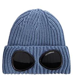 Шерстяная шапка goggle C.P. Company Kids, синий