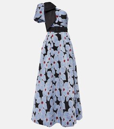 Парчовое платье georgia с цветочным принтом Rebecca Vallance, мультиколор