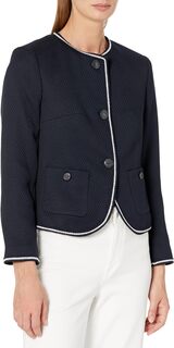 Текстурированная куртка на пуговицах спереди Tommy Hilfiger, цвет Midnight