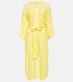 Платье миди ally с вышивкой Melissa Odabash, желтый