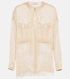 Блуза из смесового шелка Dorothee Schumacher, золото