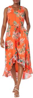 Платье макси без рукавов Joyful Blooms Tommy Bahama, цвет Orange Candy