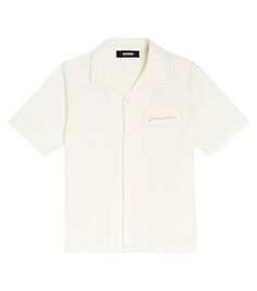 Джинсовая рубашка le chemise Jacquemus Enfant, белый