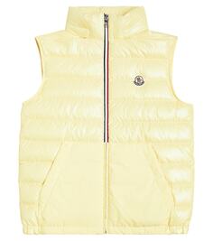 Стеганый пуховик apatou Moncler Enfant, желтый