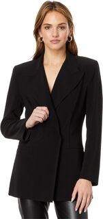 Классический двубортный пиджак Norma Kamali, черный
