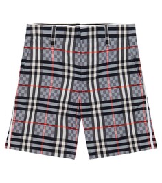 Шорты в клетку vintage check Burberry Kids, мультиколор