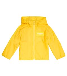 Куртка с капюшоном Burberry Kids, желтый