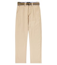 Прямые брюки bedford из хлопка Polo Ralph Lauren Kids, бежевый