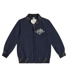 Бомбер из смесового хлопка Scotch &amp; Soda Kids, синий