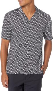 Рубашка Irving Short Sleeve CC.Pattern Theory, цвет Baltic/White