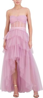 Платье Iba Tulle w/ Pearls &amp; Rs Trim BCBGMAXAZRIA, цвет Light Mulberry