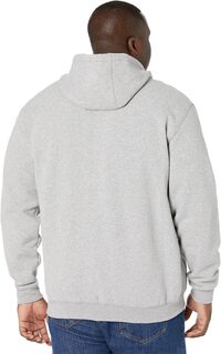 Толстовка Big &amp; Tall средней плотности с капюшоном и молнией спереди Carhartt, цвет Heather Grey