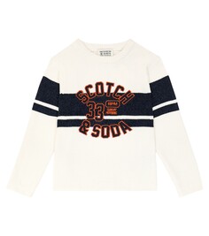 Свитер с логотипом Scotch &amp; Soda Kids, белый