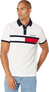 Рубашка-поло Flag Pride Polo Shirt in Custom Fit Tommy Hilfiger, ярко-белый