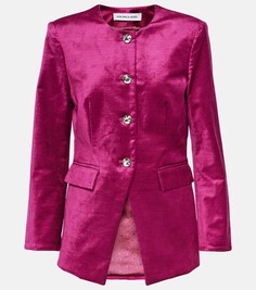 Атласная куртка cencia Veronica Beard, розовый