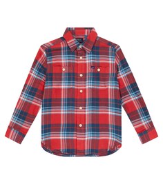 Хлопчатобумажную рубашку Polo Ralph Lauren Kids, красный