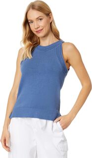 Майка Faux Crochet Trim Tank Tommy Hilfiger, цвет Harbor Blue