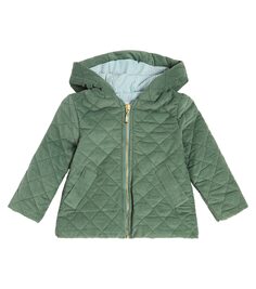 Вельветовая куртка baby clara из хлопка La Coqueta, зеленый