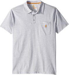 Рубашка-поло Force Cotton Delmont Pocket Polo Carhartt, цвет Heather Gray