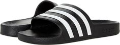 Шлепанцы Adilette Aqua Slides adidas, цвет Black/White/Black