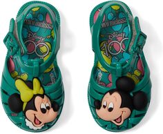 Сандалии на плоской подошве Pos+Disney 100 BB Mini Melissa, зеленый