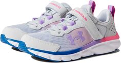 Кроссовки Assert 9 AC Under Armour, цвет Halo Gray/White/Vivid Lilac