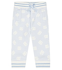 Хлопковые спортивные штаны baby dg Dolce&amp;Gabbana Kids, мультиколор