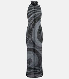 Платье макси iride из сетки Pucci, серый