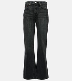 Свободные прямые джинсы 90-х с высокой посадкой Re/Done, черный