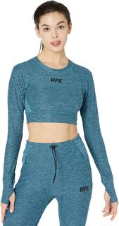 Укороченный пуловер с длинными рукавами и круглым вырезом UFC, цвет Porcelain Blue