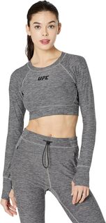 Укороченный пуловер с длинными рукавами и круглым вырезом UFC, цвет Fogged Grey
