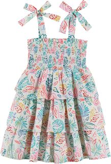 Платье с тропическими рюшами (для малышей/маленьких детей) ANDY &amp; EVAN KIDS, цвет Neon