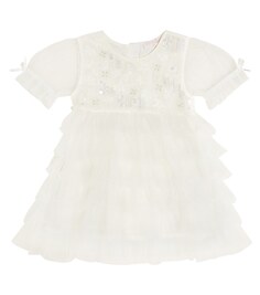 Платье из тюля baby dreamscape с декором Tutu Du Monde, белый