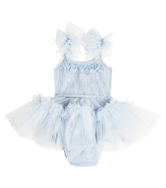 Платье baby divinity с декором Tutu Du Monde, синий