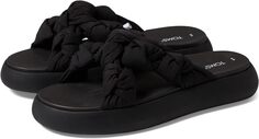 Сандалии на плоской подошве Alpargata Mallow Crossover Sandal TOMS, цвет Black/Black 1