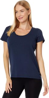 Мягкая эластичная футболка Petite Supima с круглым вырезом и короткими рукавами L.L.Bean, цвет Classic Navy L.L.Bean®