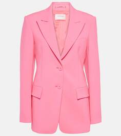 Пиджак zermat из смесовой шерсти Sportmax, розовый