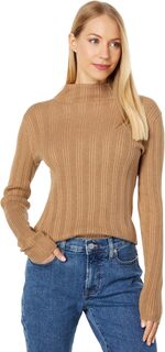 Пуловер Leaton с воротником-стойкой Madewell, цвет Heather Caramel