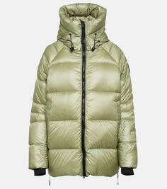 Стеганый пуховик cypress Canada Goose, зеленый