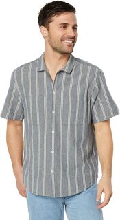 Легкая рубашка с коротким рукавом – мятый хлопок Madewell, цвет Twin Pinstripe Nighttime