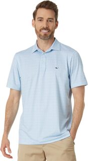 Рубашка-поло Printed Sankaty Polo Vineyard Vines, цвет Bonefish/White Cap