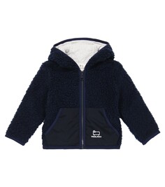 Детская плюшевая куртка Woolrich Kids, синий