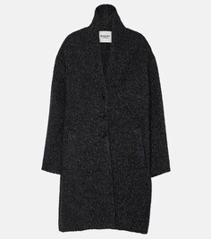 Однобортное пальто Marant Etoile, серый