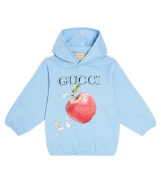 Детская толстовка из хлопка Gucci Kids, синий