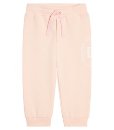 Спортивные брюки из хлопкового джерси baby dg Dolce&amp;Gabbana Kids, розовый